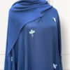 NURA BLUE FLORAL EMBROIDERED ABAYA