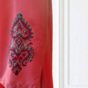 FUCHSIA BLOOM HAND PRINTED DRESS