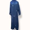 NURA BLUE FLORAL EMBROIDERED ABAYA