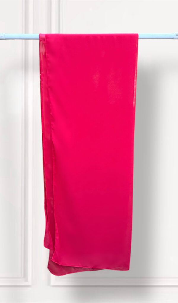 CRIMSON RED CHIFFON HIJAB