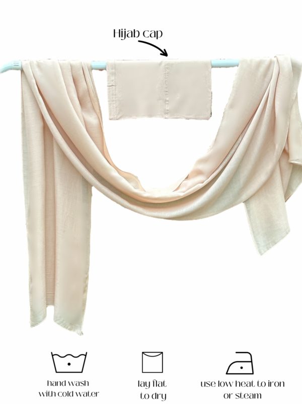 SOFT BEIGE MODAL HIJAB SET